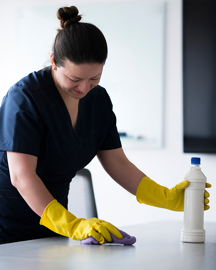 Office countertop cleaning