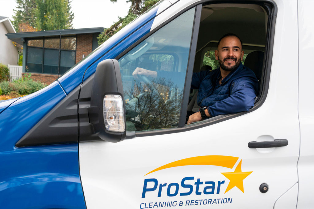 ProStar professional driving a van